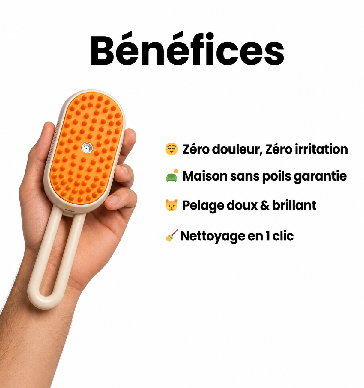 Brosse à Vapeur pour Chat - Groomly